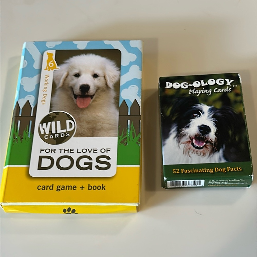 Dog Facts Cards/Games - 2 Packs - Complete